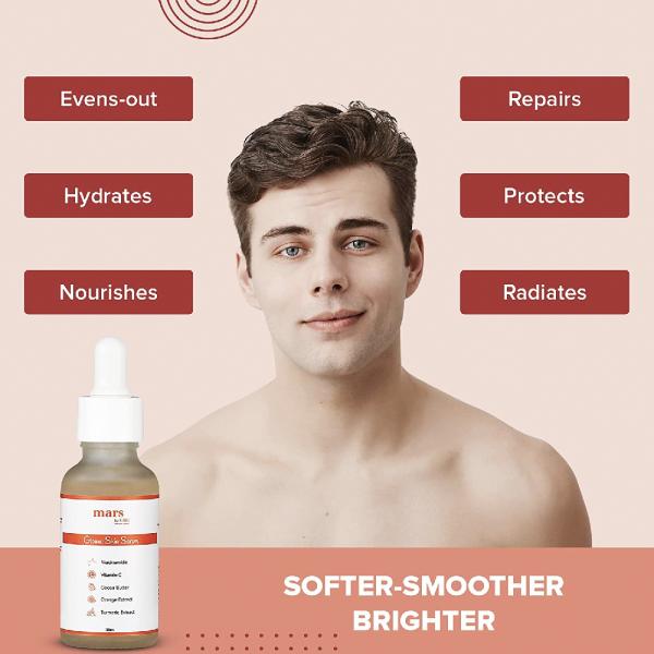 mars by GHC Vitamin C Face Serum for Men, Deep Nourishment and Skin
