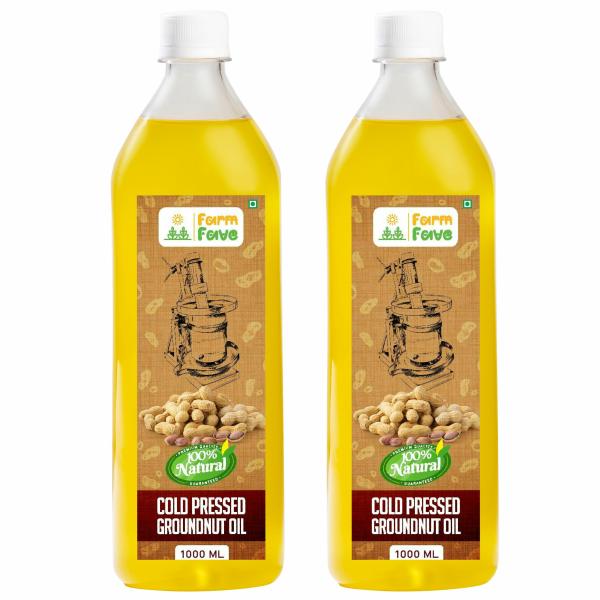 FarmFave Cold Pressed Groundnut Oil 2 Litres Wood Pressed 100