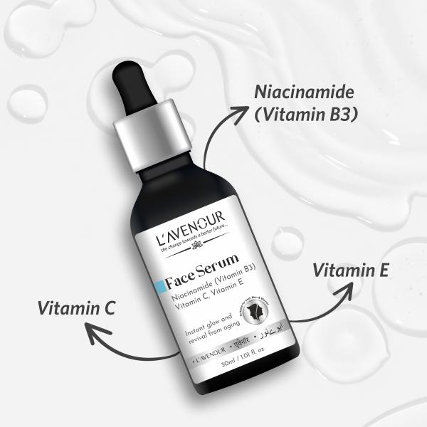 L'avenour 10 Niacinamide Face Serum for Acne Prone Skin & Instant Glow For Men & Women 30ml
