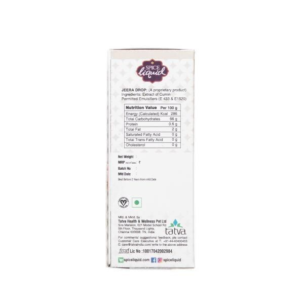 Spice Liquid Jeera / Cumin Natural Extract Drops For Food and