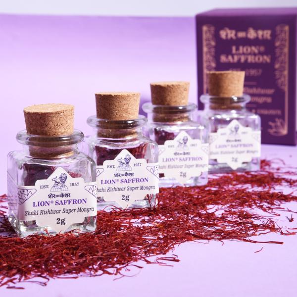 Lion Saffron 2g A+++ Kesar/Keshar/Saffron from Kishtwar Jammu With Gift
