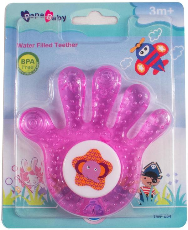 Ole Baby Pink Silicone Cute Sterilized Water Filled Fruit Teether For Age 3 Plus M JioMart