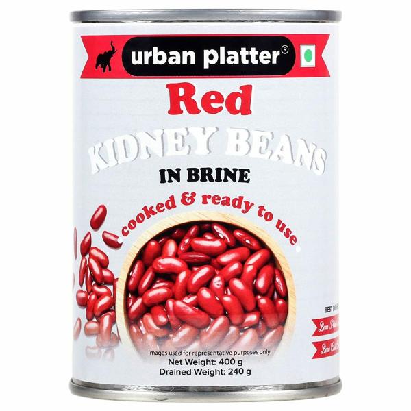 Urban Platter Red Kidney Beans (Rajma) in Brine, 400g (Drained Weight 240g) JioMart