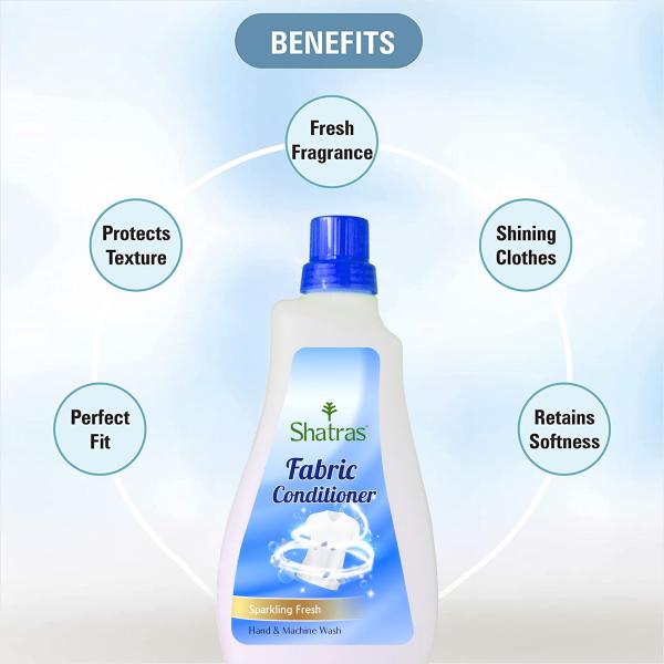 Shatras Morning Fresh Fabric Conditioner 1 L, Fabric Softener Shine