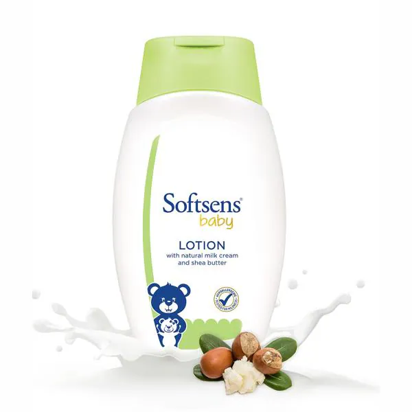 Softsens Baby Lotion With Natural Milk Cream And Shea Butter For Babies