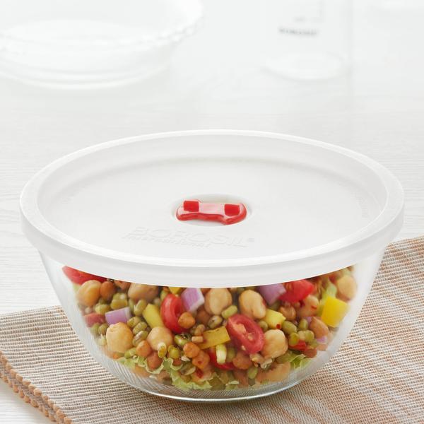 Borosil Glass Mixing & Serving Bowl With Lid, Oven & Microwave Safe