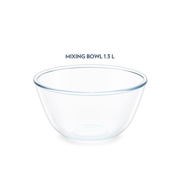 Borosil Glass Mixing & Serving Bowl With Lid, Oven & Microwave Safe