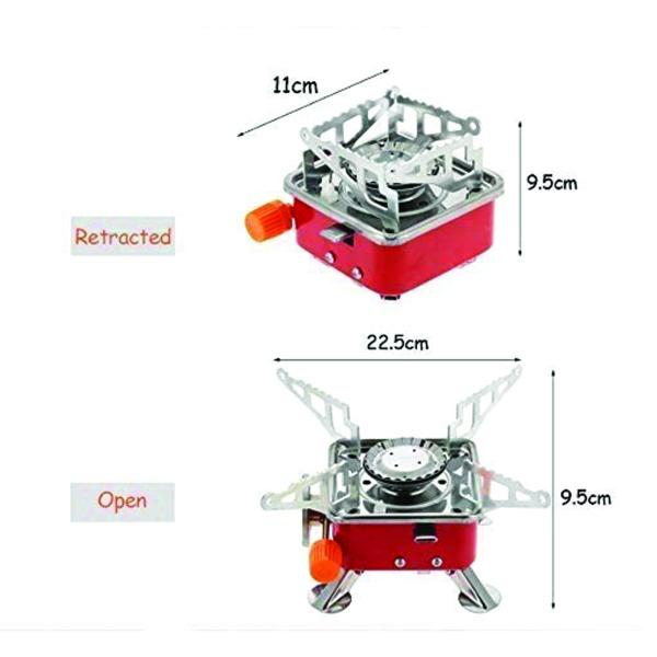 KATHIYAWADI Portable Gas Stove SquareShaped Gas Butane Burner Camping