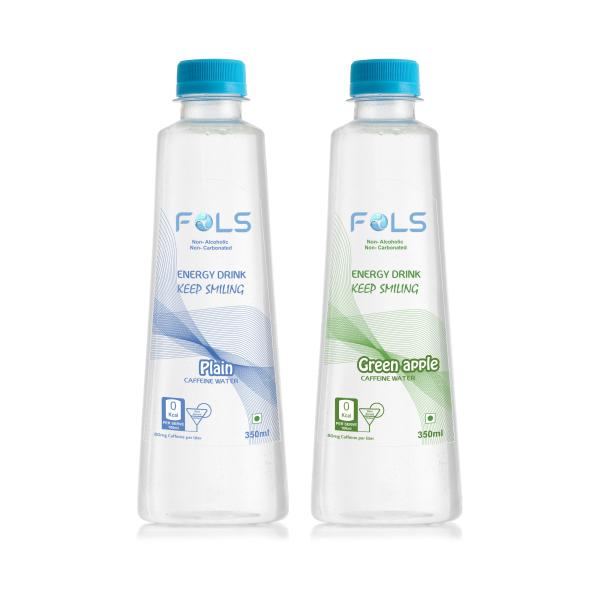 FOLS FLAVOURED WATER ENERGY DRINK CAFFEINE WATER + GREEN APPLE 4*350 ML JioMart