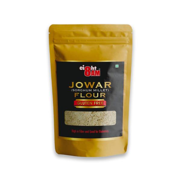 8AM Jowar Flour Millet), Natural Gluten Free, LowCarb Flour