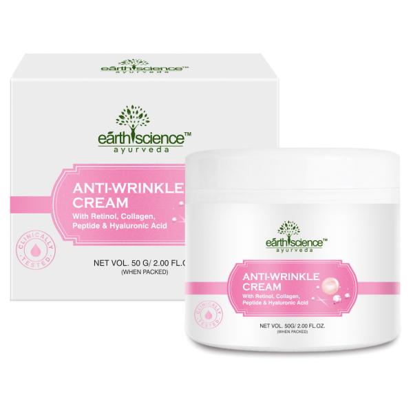Earth Science Ayurveda Anti Wrinkle Face Cream with Peptide, Retinol