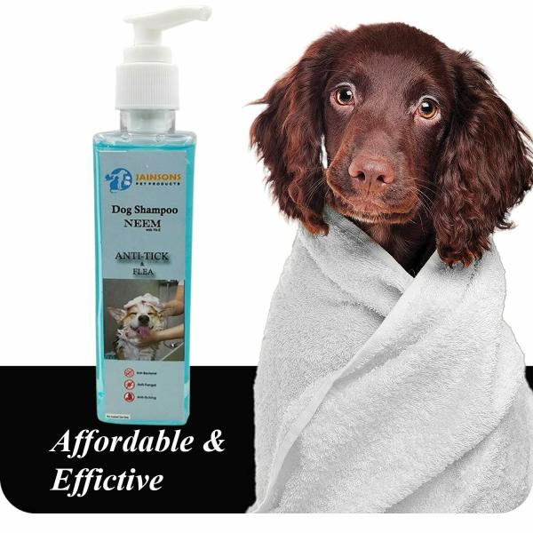 Jainsons Pet Products Dog Shampoo NEEM Anti Tick & Flea, Fast Acting