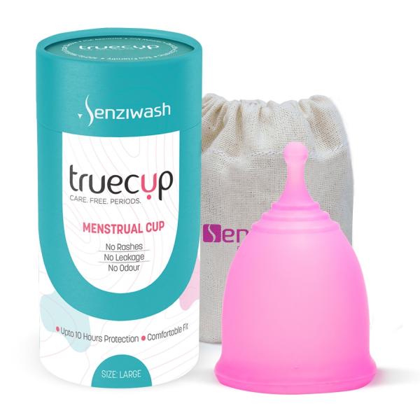 Senziwash Truecup Reusable Menstrual Cup for WomenLarge SizeUp to 10