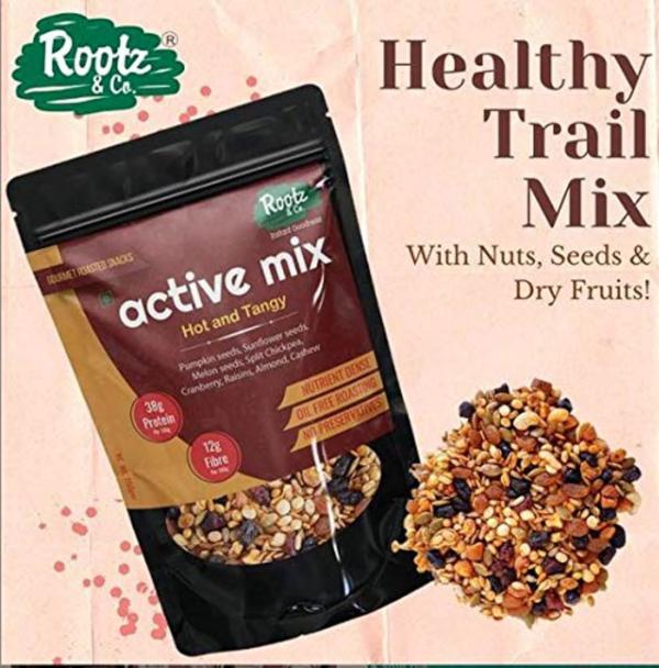 Rootz & Co Active Trail Mixture Of Super Seeds, Dry Fruits and Pulses