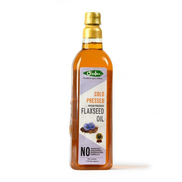 Orgatma Cold Pressed Flax Seed Oil 1000 ml JioMart