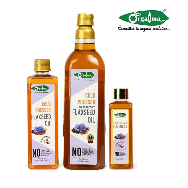 Orgatma Cold Pressed Flax Seed Oil 1000 ml JioMart