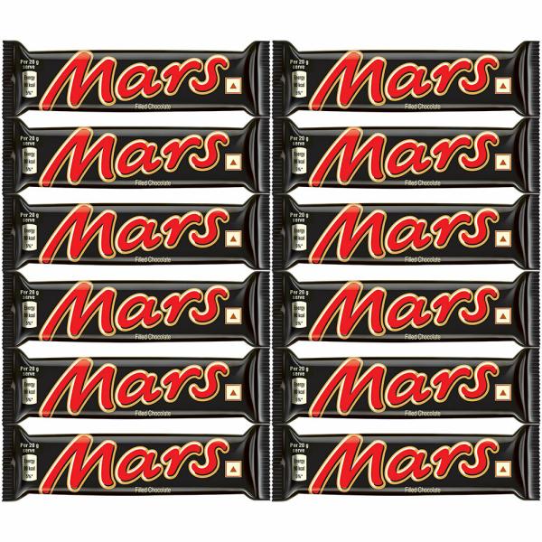 Mars Nougat and Caramel Chocolate Bar 51g (Pack of 12) JioMart