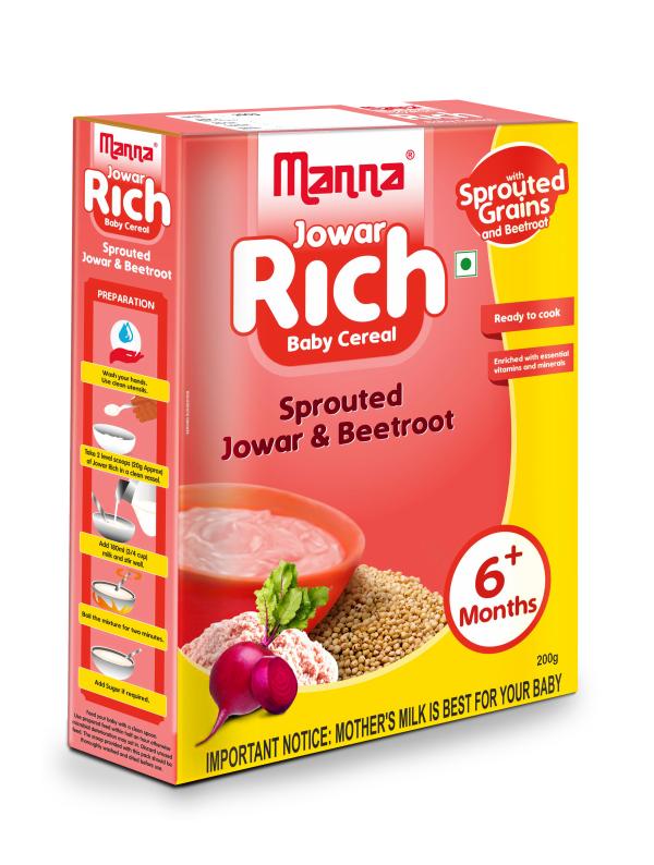 Manna Baby Food (6+ Months) Baby Cereal Infant Food Sprouted
