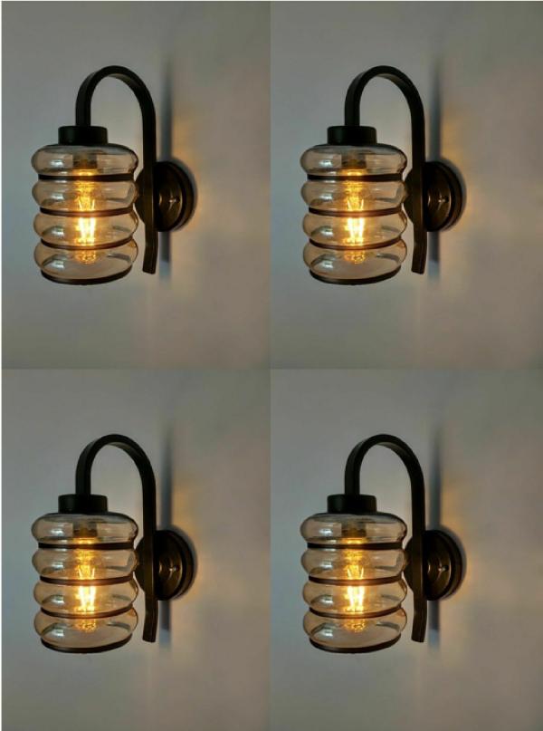 PR Prashant LED and CFL Transparent Uplight Wall Lamp Without Bulb