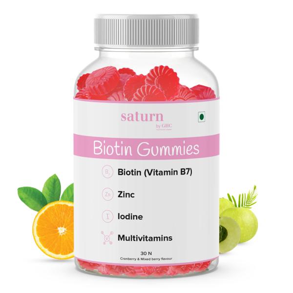 Saturn by GHC Anti Hair Fall Biotin Gummies (30N - Pack of 1) - JioMart