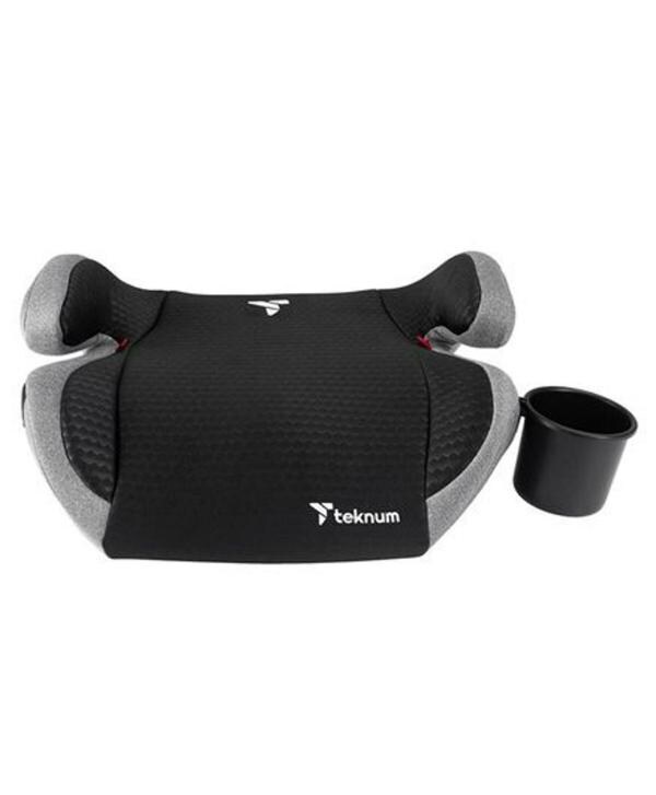 Teknum Baby Booster Car Seat with Cup holder, Grey JioMart
