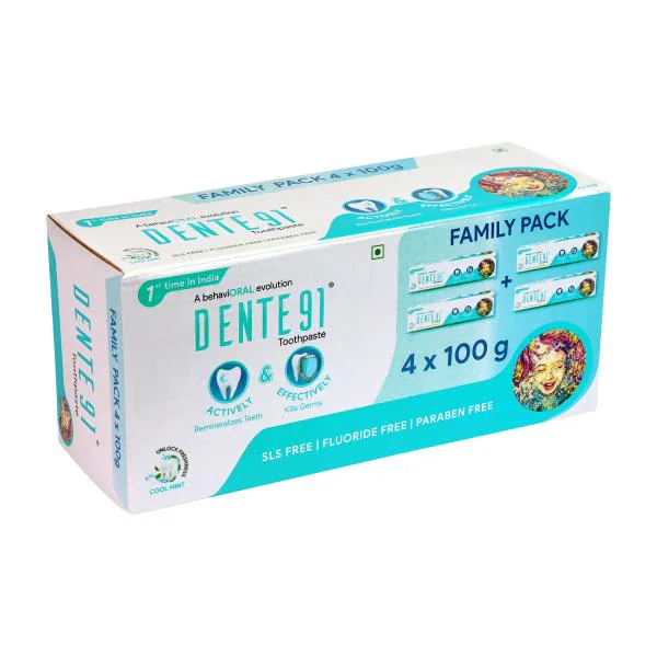 Dente91 Toothpaste Strengthen Enamel, Repair Cavities, Free from SLS