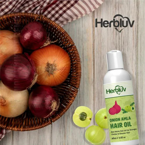 Herbluv Onion and Amla Hair Oil Pack Of 2 JioMart