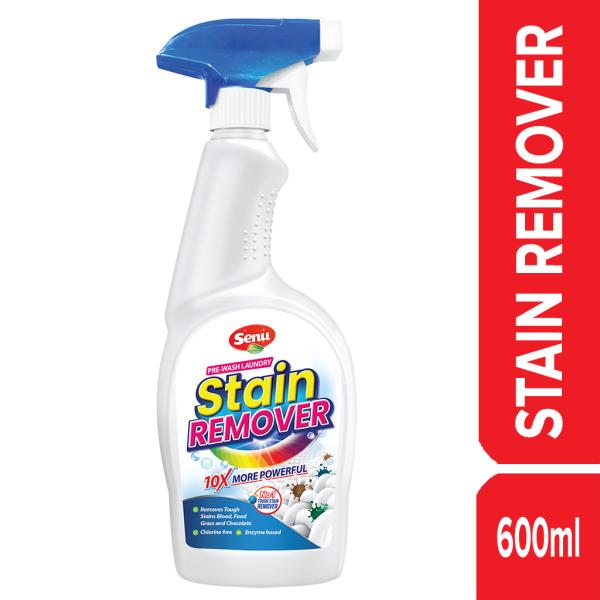 Senu Prewash Fabric Stain Remover 600 ml Enzyme Based Removes Food