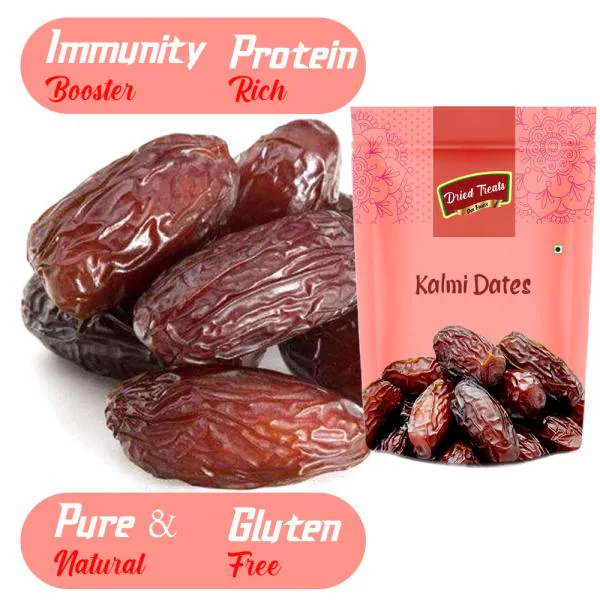 Dried Treats Kalmi Dates 1000g (4x250 g) Dates khajoor Dry Fruits