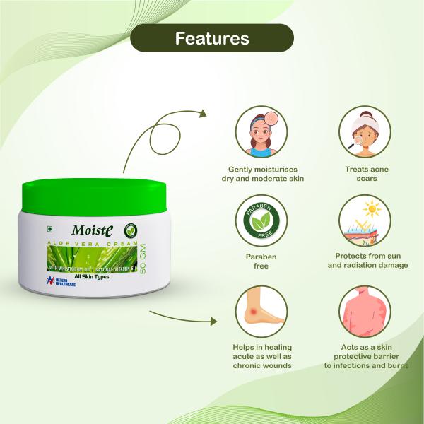 Moiste Aloe Vera Moisturizing Cream Pack of 2 JioMart