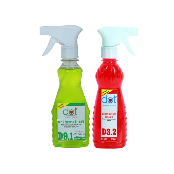 Tap and Shower Cleaner 250ml + Showerglass Cubicle Cleaner 250ml (Heavy
