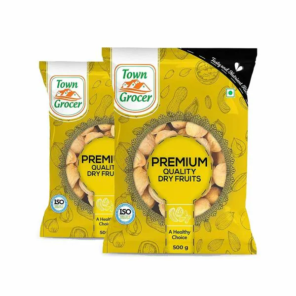 Town Grocer Dried Apricot 500g Each (Pack of 2), Dehydrated Sweet Dried Fruit High Fiber Fruit