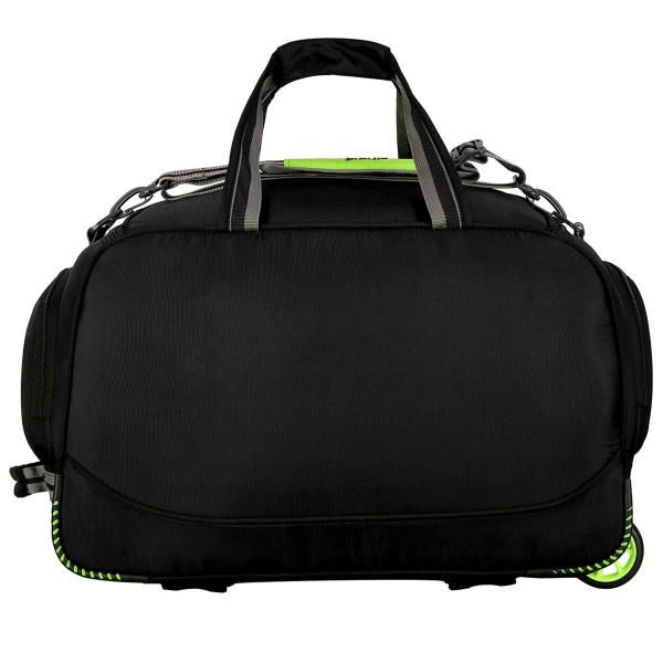 Alfisha Black Lightweight Travel Duffle Upright Luggage Strolley Bag