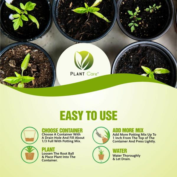 PLANT CARE Organic Potting Soil Mix Fertilizer Enriched With