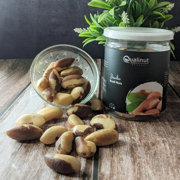 Qualinut Gourmet Jumbo Brazil Nuts 200 g Rich in Selenium Helps
