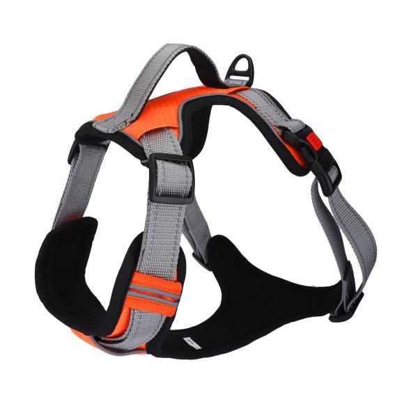 Basil Full Body Handle Harness for Dogs Orange Large JioMart