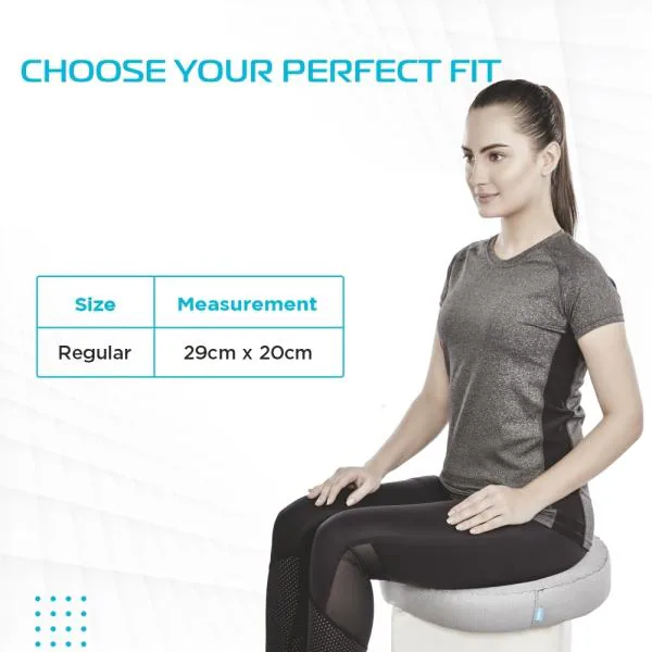 Vissco Coccyx Cushion Seat, Round Ring Cushion Pillow For Piles