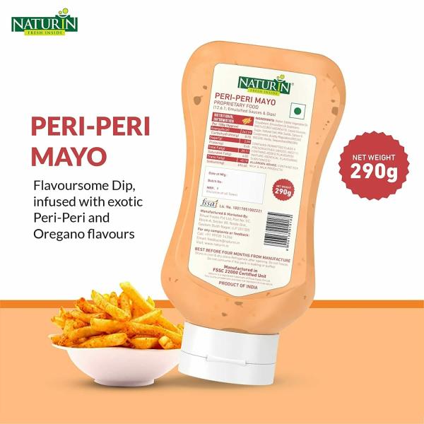 Naturin Peri Peri Mayo Hot and Sweet Eggless Mayonaise 100