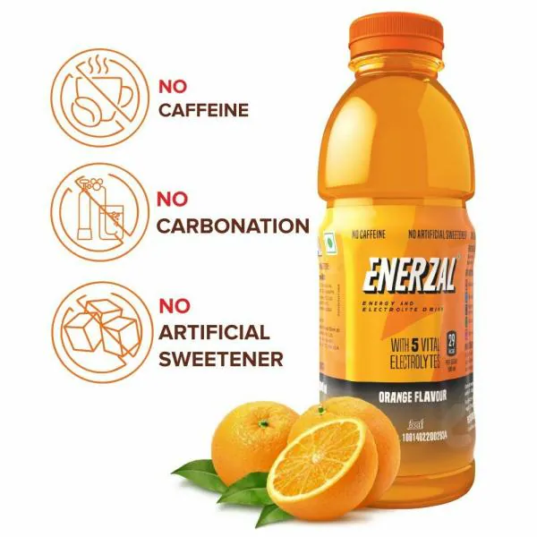 Enerzal Energy Drink Orange Flavour Liquid 500ml (Pack of 6) JioMart