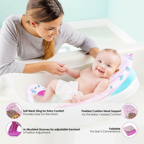 Sunbaby Little Lioness Inclined Baby Bath Support Seat Cum Bath Sling