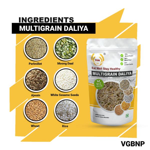 VGBNP 100 natural & Original Multigrain Mix daliya ( Mix grain Dalia) Pure Multiseeds Mix