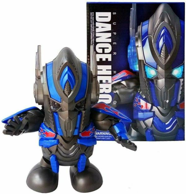 Sanjary Multicolor Plastic Light And Music Dancing Hero Action Figure