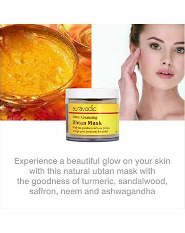 Auravedic Paraben Free Face Pack Powder All Skin Type Brightening