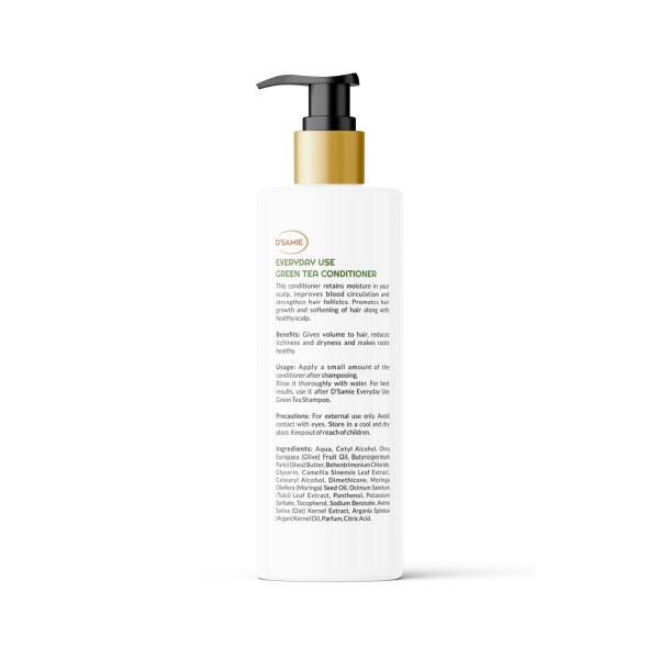D'SAMIE Everyday Use Green Tea Conditioner with Green Tea Keratin