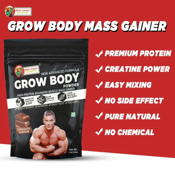 Best Choice Nutrition Muscle Mass Gainer Powder 1 kg JioMart