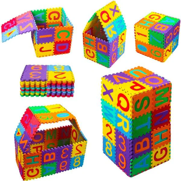 Learn & Play with Interlocking Puzzle Pieces Eva Foam Learning
