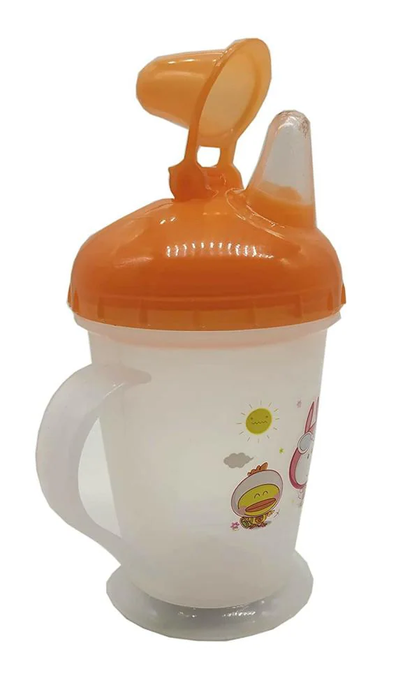 Te Quiti Orange Plastic Leakproof Durable BPA Free NonToxic Baby
