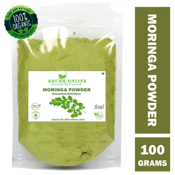 Shudh Online Organic Moringa Leaf Powder (100g), Munagaku Murungai Leaves  Muringayila Weight Loss, Hair - JioMart