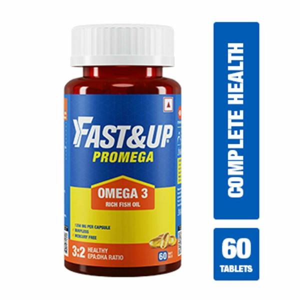 Fast&Up Promega Omega 3 Rich Fish Oil 1250mg 32 Health EPADHA Ratio