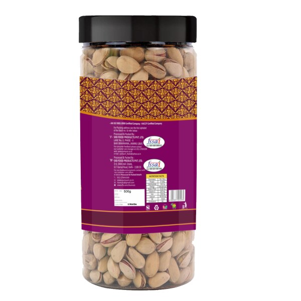 YUM YUM Premium Jumbo Roasted Salted Pistachios 1kg (Pack of 2 500g